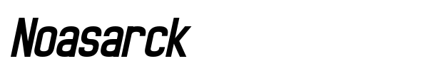 Noasarck font preview